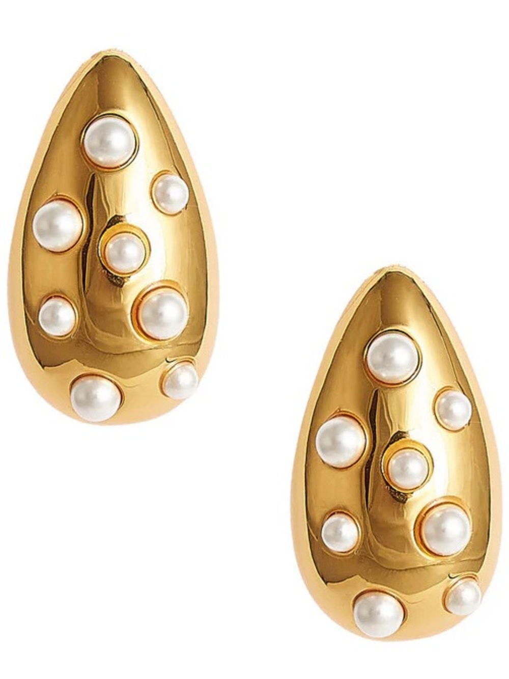 Lisi Lerch Mila Hoop - Gold & Pearl Earring (Sold Out)